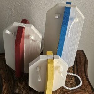 THREE PIECE NAUTICAL DECOR SET